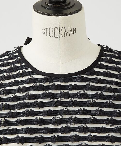 DESIGNWORKS / デザインワークス シャツ・ブラウス | 【セットアップ対応】ボーダーカットジャガードノースリーブブラウス | 詳細20