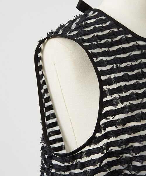 DESIGNWORKS / デザインワークス シャツ・ブラウス | 【セットアップ対応】ボーダーカットジャガードノースリーブブラウス | 詳細21