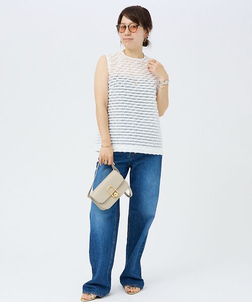 DESIGNWORKS / デザインワークス シャツ・ブラウス | 【セットアップ対応】ボーダーカットジャガードノースリーブブラウス | 詳細26