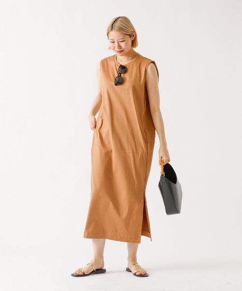 DESIGNWORKS / デザインワークス ワンピース | サイドスリットジャージーワンピース | 詳細4