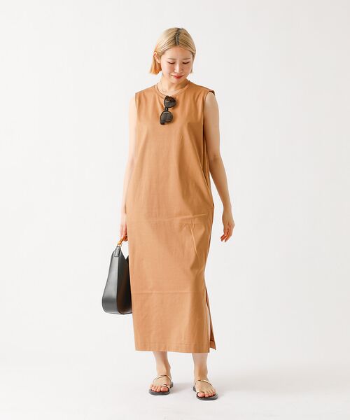 DESIGNWORKS / デザインワークス ワンピース | サイドスリットジャージーワンピース | 詳細8