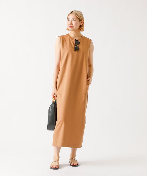 DESIGNWORKS / デザインワークス ワンピース | サイドスリットジャージーワンピース | 詳細9