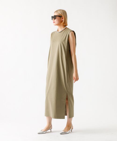 DESIGNWORKS / デザインワークス ワンピース | サイドスリットジャージーワンピース | 詳細17
