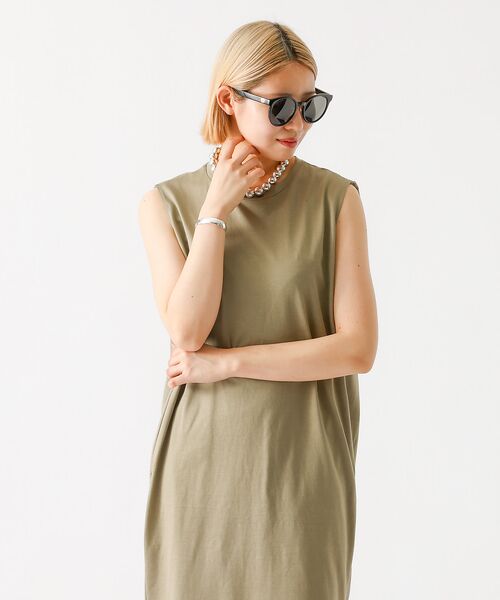 DESIGNWORKS / デザインワークス ワンピース | サイドスリットジャージーワンピース | 詳細20