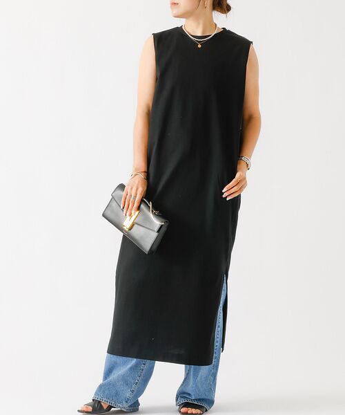 サイドスリットジャージーワンピース （ワンピース