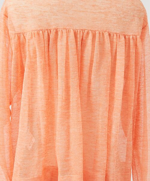 DESIGNWORKS / デザインワークス カーディガン・ボレロ | リネン混シアーカーディガン | 詳細15