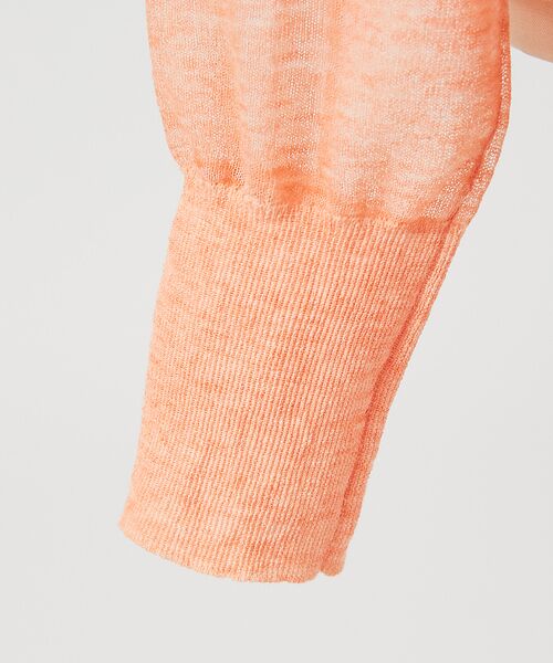 DESIGNWORKS / デザインワークス カーディガン・ボレロ | リネン混シアーカーディガン | 詳細16