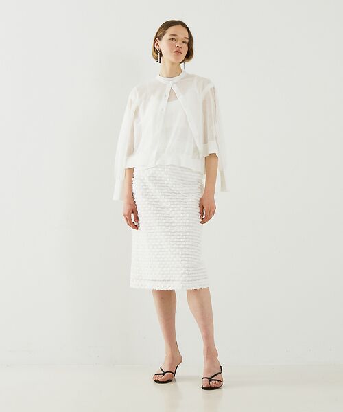 DESIGNWORKS / デザインワークス カーディガン・ボレロ | リネン混シアーカーディガン | 詳細7