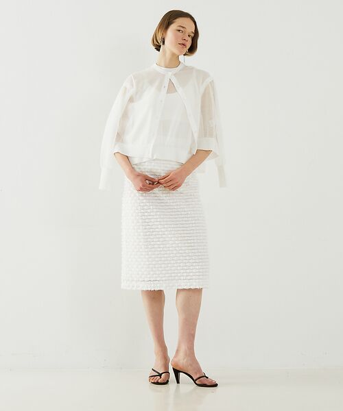 DESIGNWORKS / デザインワークス カーディガン・ボレロ | リネン混シアーカーディガン | 詳細8