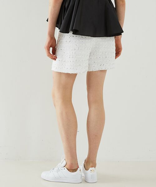 DESIGNWORKS / デザインワークス ショート・ハーフ・半端丈パンツ | 【セットアップ対応】ボーダーツイードショートパンツ | 詳細3