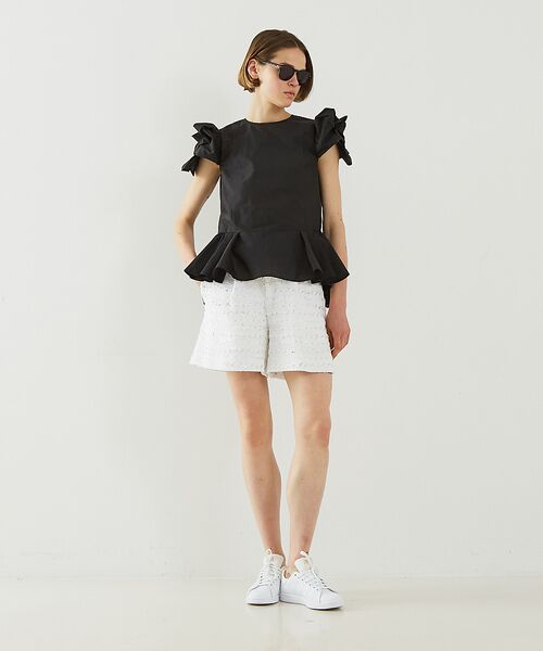 DESIGNWORKS / デザインワークス ショート・ハーフ・半端丈パンツ | 【セットアップ対応】ボーダーツイードショートパンツ | 詳細5