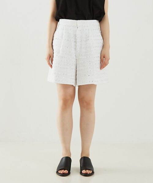 DESIGNWORKS / デザインワークス ショート・ハーフ・半端丈パンツ | 【セットアップ対応】ボーダーツイードショートパンツ | 詳細9
