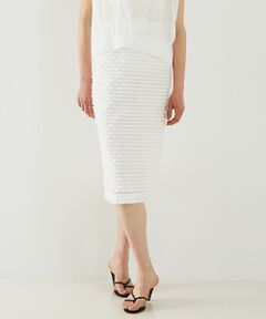 DESIGNWORKS / デザインワークス ロング・マキシ丈スカート | 【セットアップ対応】ボーダーカットジャガードスカート