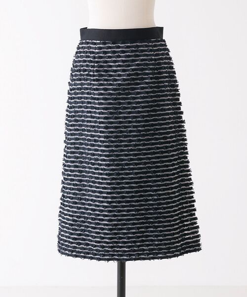 DESIGNWORKS / デザインワークス ロング・マキシ丈スカート | 【セットアップ対応】ボーダーカットジャガードスカート | 詳細4