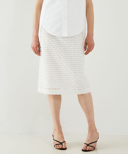 DESIGNWORKS / デザインワークス ロング・マキシ丈スカート | 【セットアップ対応】ボーダーカットジャガードスカート | 詳細12