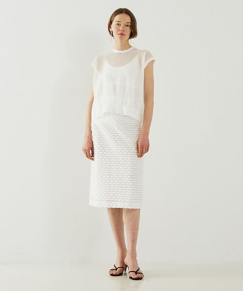 DESIGNWORKS / デザインワークス ロング・マキシ丈スカート | 【セットアップ対応】ボーダーカットジャガードスカート | 詳細24