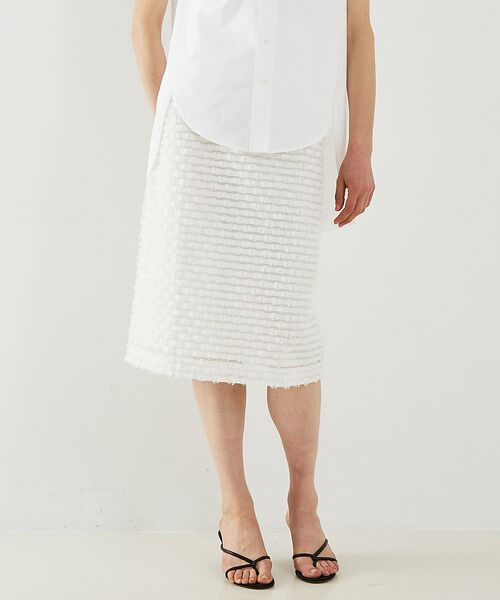 DESIGNWORKS / デザインワークス ロング・マキシ丈スカート | 【セットアップ対応】ボーダーカットジャガードスカート | 詳細13