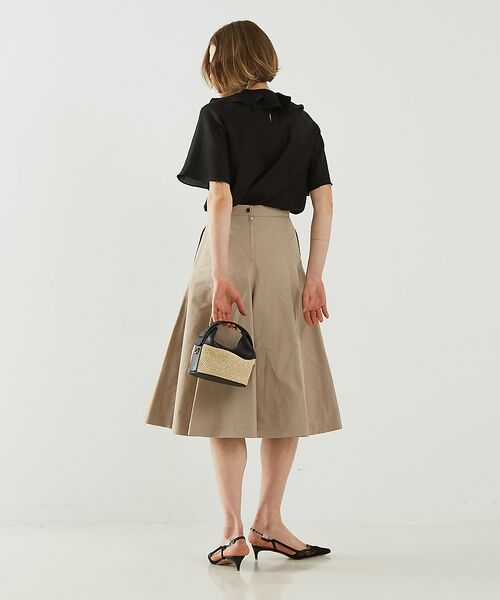 DESIGNWORKS / デザインワークス ロング・マキシ丈スカート | メモリーオックスフレアスカート | 詳細4