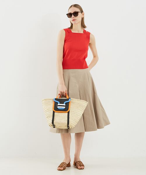 DESIGNWORKS / デザインワークス ロング・マキシ丈スカート | メモリーオックスフレアスカート | 詳細6