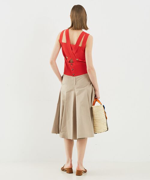 DESIGNWORKS / デザインワークス ロング・マキシ丈スカート | メモリーオックスフレアスカート | 詳細7