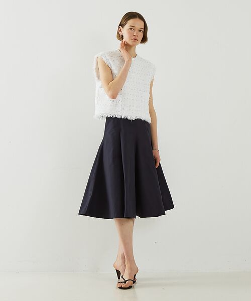 DESIGNWORKS / デザインワークス ロング・マキシ丈スカート | メモリーオックスフレアスカート | 詳細20