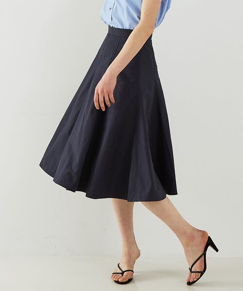 DESIGNWORKS/デザインワークス メモリーオックスフレアスカート【予約】 ネイビー 40 DESIGNWORKS/デザインワークス メモリーオックスフレアスカート【予約】 ネイビー 40