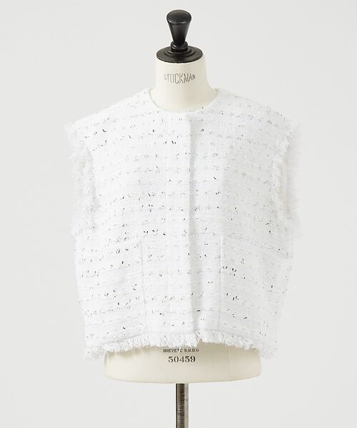 DESIGNWORKS / デザインワークス ベスト | 【セットアップ対応】ボーダーツイードジレ | 詳細10