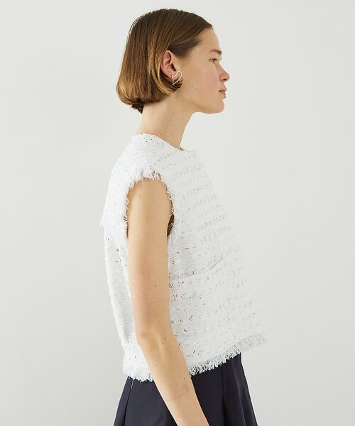 DESIGNWORKS / デザインワークス ベスト | 【セットアップ対応】ボーダーツイードジレ | 詳細3