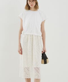 DESIGNWORKS / デザインワークス ワンピース | 2WAYレイヤードレースワンピース