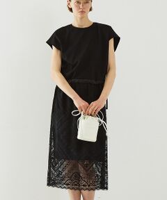 DESIGNWORKS / デザインワークス ワンピース | 2WAYレイヤードレースワンピース