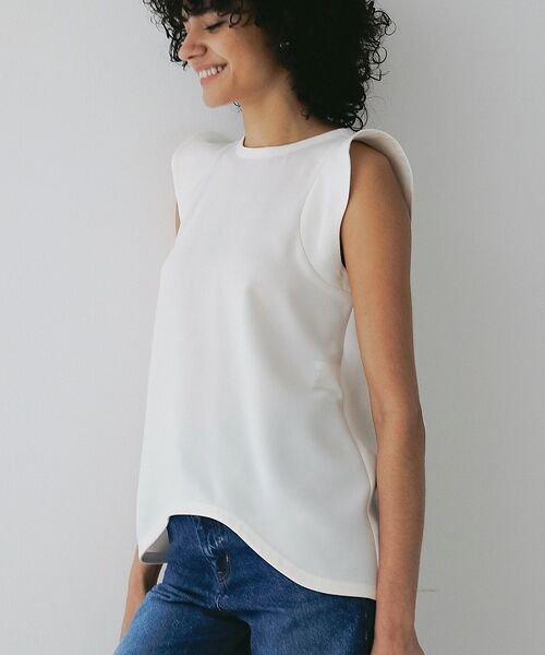 DESIGNWORKS / デザインワークス シャツ・ブラウス | トリアセジョーゼットノースリブラウス | 詳細1