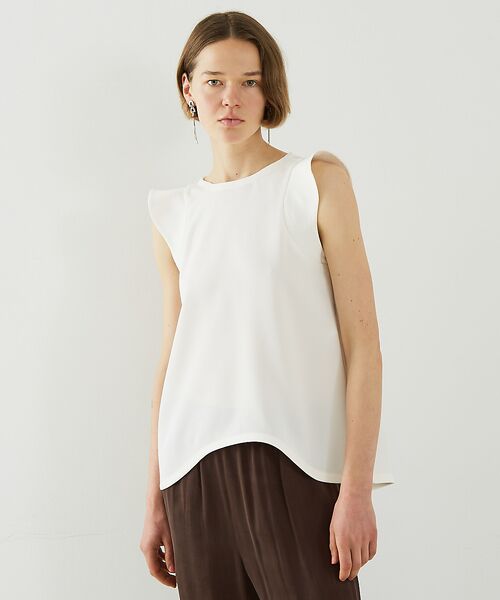 DESIGNWORKS / デザインワークス シャツ・ブラウス | トリアセジョーゼットノースリブラウス | 詳細6