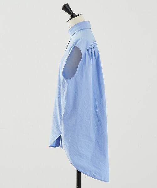 DESIGNWORKS / デザインワークス シャツ・ブラウス | デザインスタンドカラーラウンドテールシャツ | 詳細12