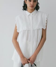 SHIPS for women / シップスウィメン SHIPS any:〈洗濯機可能〉ヨーロピアンフラックス リネン  Vネック コンパクト ベスト SHIPS｜SHIPS any:<洗濯機可能>NOVELTEX リネン ジップ ベスト