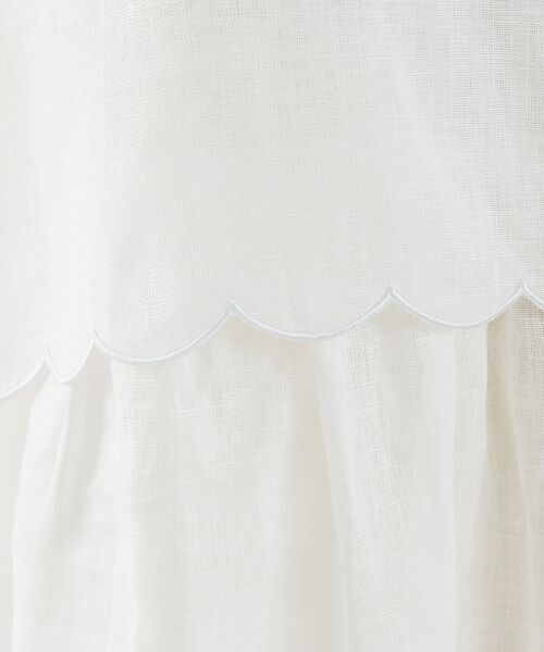 DESIGNWORKS / デザインワークス シャツ・ブラウス | リネンスカラップノースリーブシャツ | 詳細15