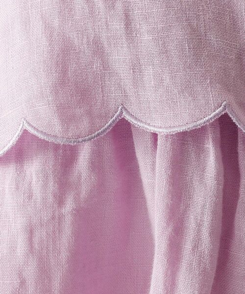 DESIGNWORKS / デザインワークス シャツ・ブラウス | リネンスカラップノースリーブシャツ | 詳細22