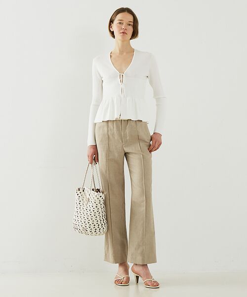 DESIGNWORKS / デザインワークス カーディガン・ボレロ | ２WAYリブペプラムボレロカーディガン | 詳細4