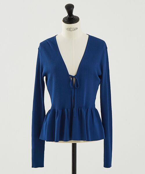 DESIGNWORKS / デザインワークス カーディガン・ボレロ | ２WAYリブペプラムボレロカーディガン | 詳細14