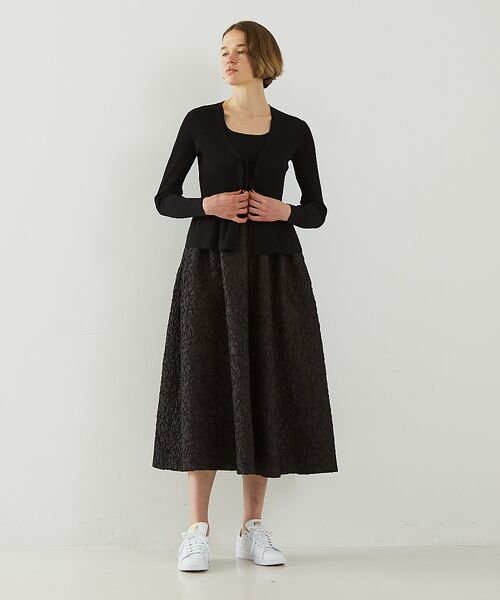 DESIGNWORKS / デザインワークス カーディガン・ボレロ | ２WAYリブペプラムボレロカーディガン | 詳細18