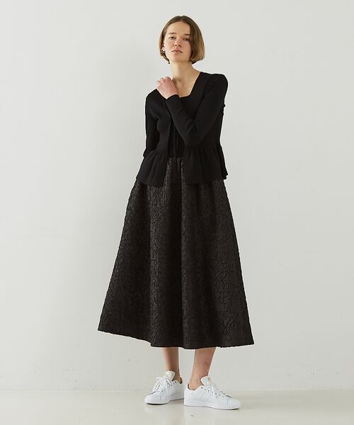 DESIGNWORKS / デザインワークス カーディガン・ボレロ | ２WAYリブペプラムボレロカーディガン | 詳細19