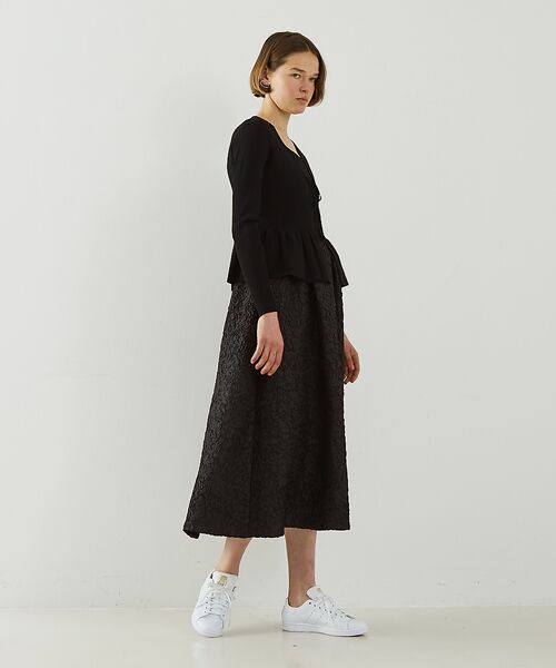 DESIGNWORKS / デザインワークス カーディガン・ボレロ | ２WAYリブペプラムボレロカーディガン | 詳細20