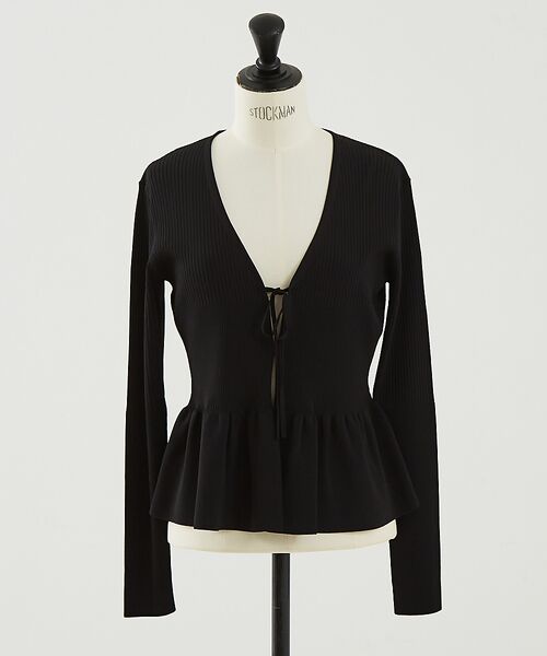 DESIGNWORKS / デザインワークス カーディガン・ボレロ | ２WAYリブペプラムボレロカーディガン | 詳細21