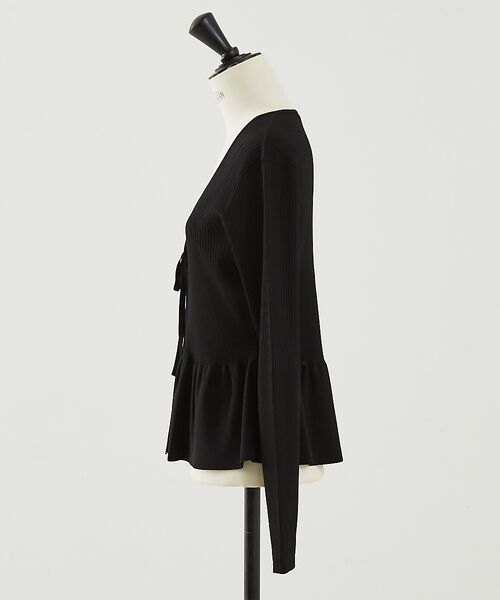DESIGNWORKS / デザインワークス カーディガン・ボレロ | ２WAYリブペプラムボレロカーディガン | 詳細22