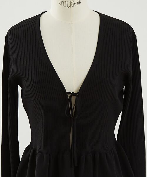 DESIGNWORKS / デザインワークス カーディガン・ボレロ | ２WAYリブペプラムボレロカーディガン | 詳細23