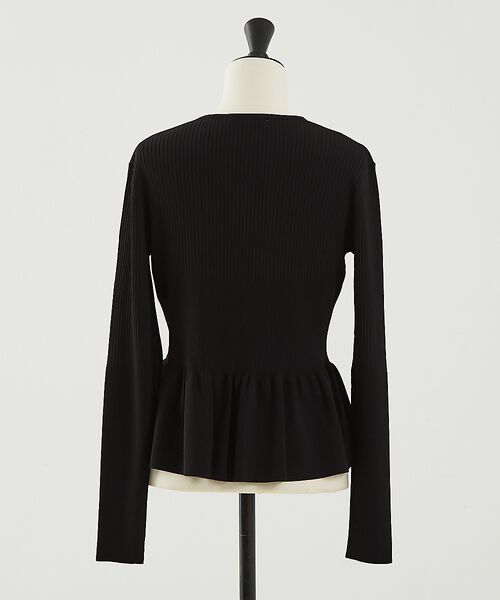 DESIGNWORKS / デザインワークス カーディガン・ボレロ | ２WAYリブペプラムボレロカーディガン | 詳細24