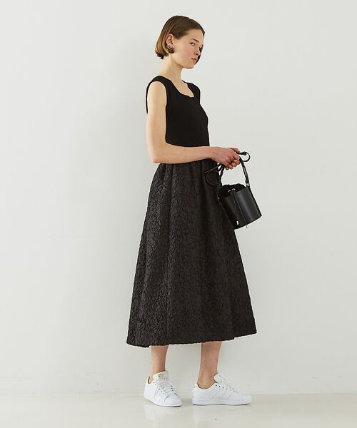 DESIGNWORKS / デザインワークス ワンピース | フクレジャガードニットコンビワンピース | 詳細12