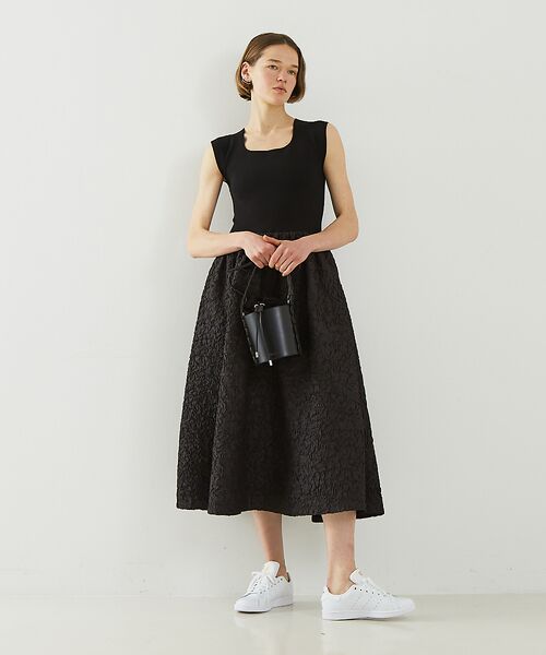 DESIGNWORKS / デザインワークス ワンピース | フクレジャガードニットコンビワンピース | 詳細13