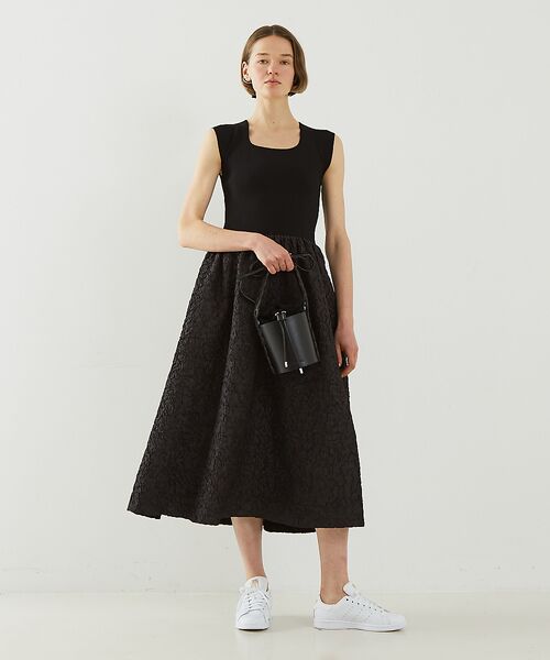 DESIGNWORKS / デザインワークス ワンピース | フクレジャガードニットコンビワンピース | 詳細15