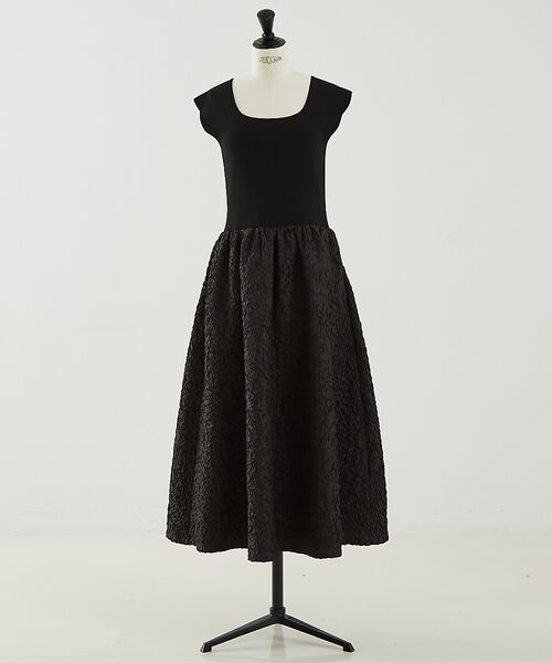 DESIGNWORKS / デザインワークス ワンピース | フクレジャガードニットコンビワンピース | 詳細20