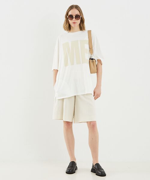 DESIGNWORKS / デザインワークス パンツ | リネンヴィスコースハイウエストハーフパンツ | 詳細12